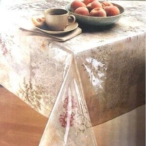 Clear Vinyl Tablecloth Plastic Protector Table Cover Wipe Clean 70x90"